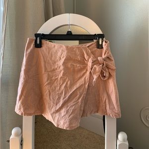 Peach Wrap Skort